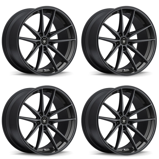 (set of 4) Konig Oversteer Gloss Black | 20x8.5" +35mm | 5x120mm Wheel
