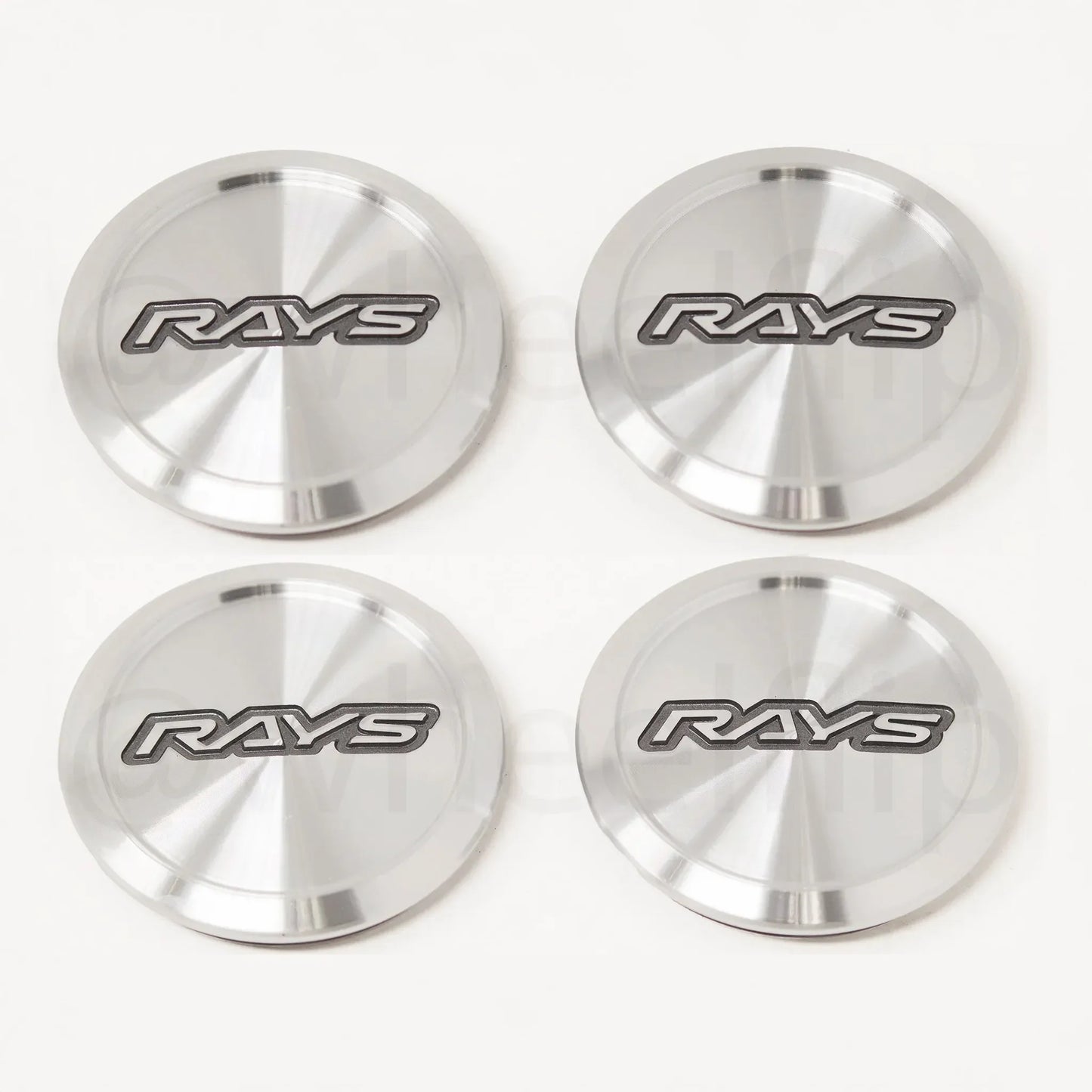 Rays Volk Racing Low Type Center Cap - Diamond Cut/ Silver (SET)