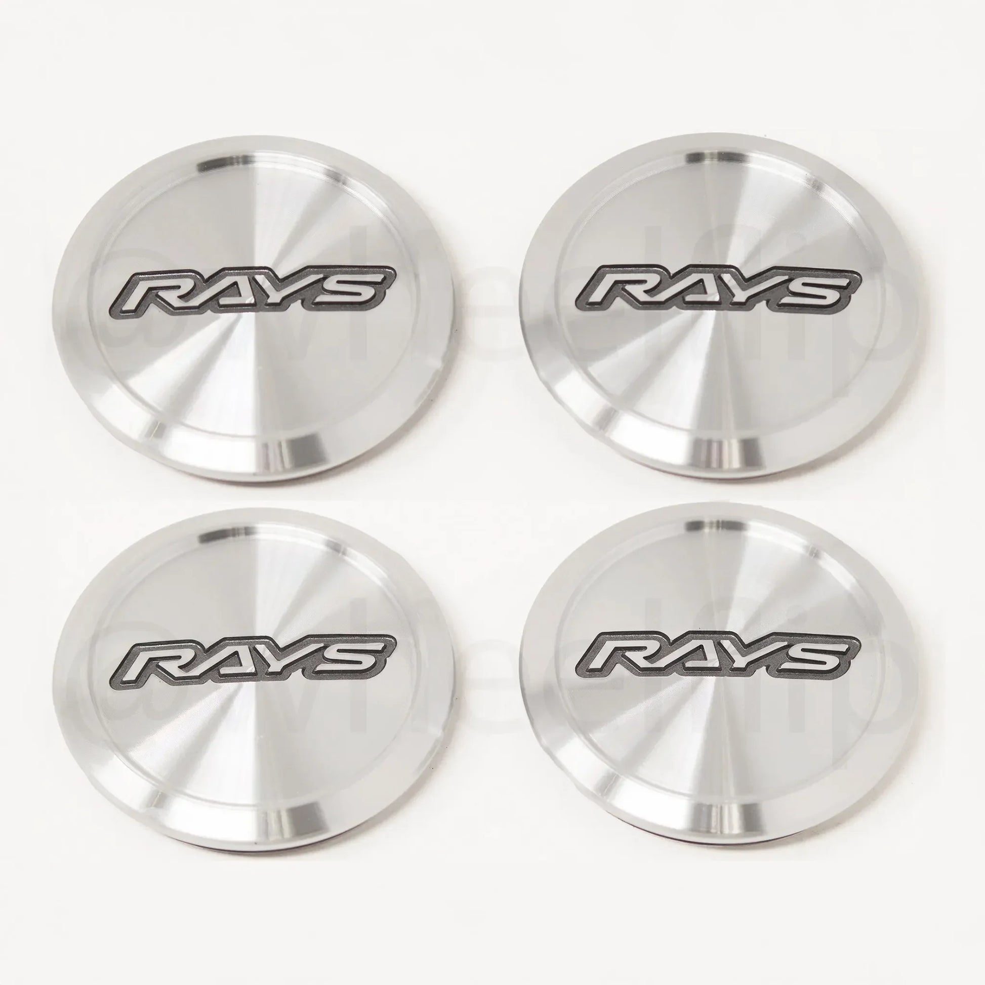 Rays Volk Racing Low Type Center Cap - Diamond Cut/ Silver (SET)