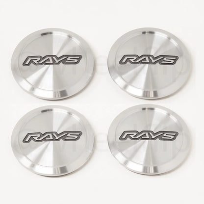 Rays Volk Racing Low Type Center Cap - Diamond Cut/ Silver (SET)