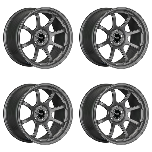 (set of 4) Konig F6SX Satin Grey | 18x10" +40mm | 5x120mm Wheel