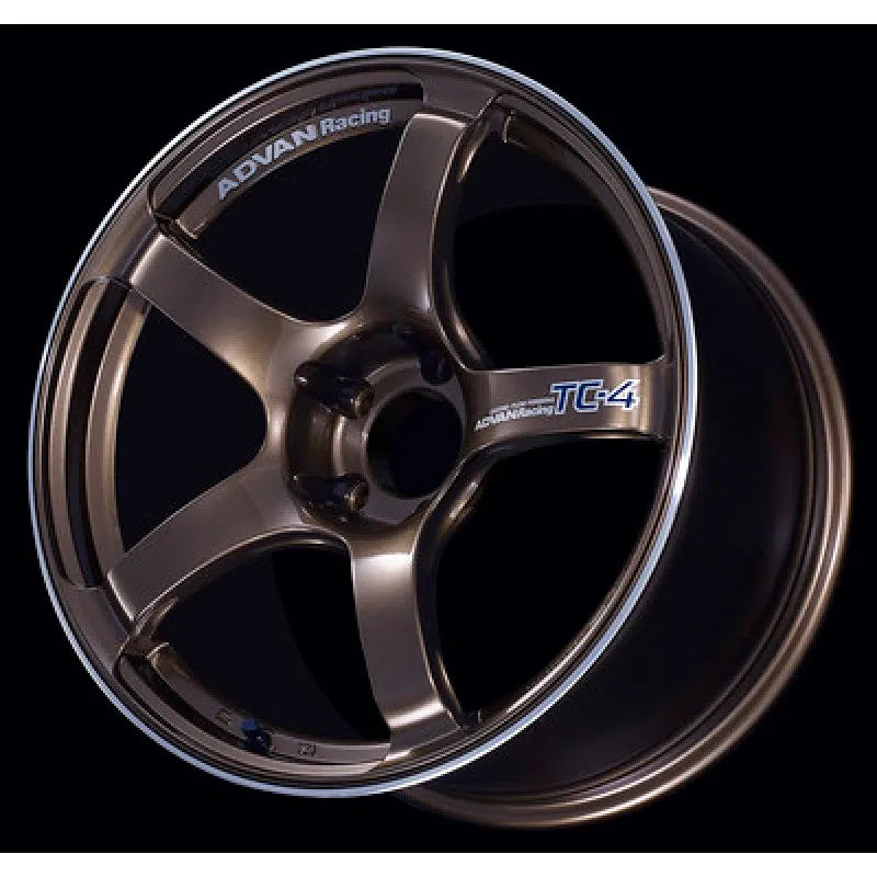 Advan TC4 Racing Umber Bronze/Ring | 17x9.5" +50mm | 5x114.3mm Wheel