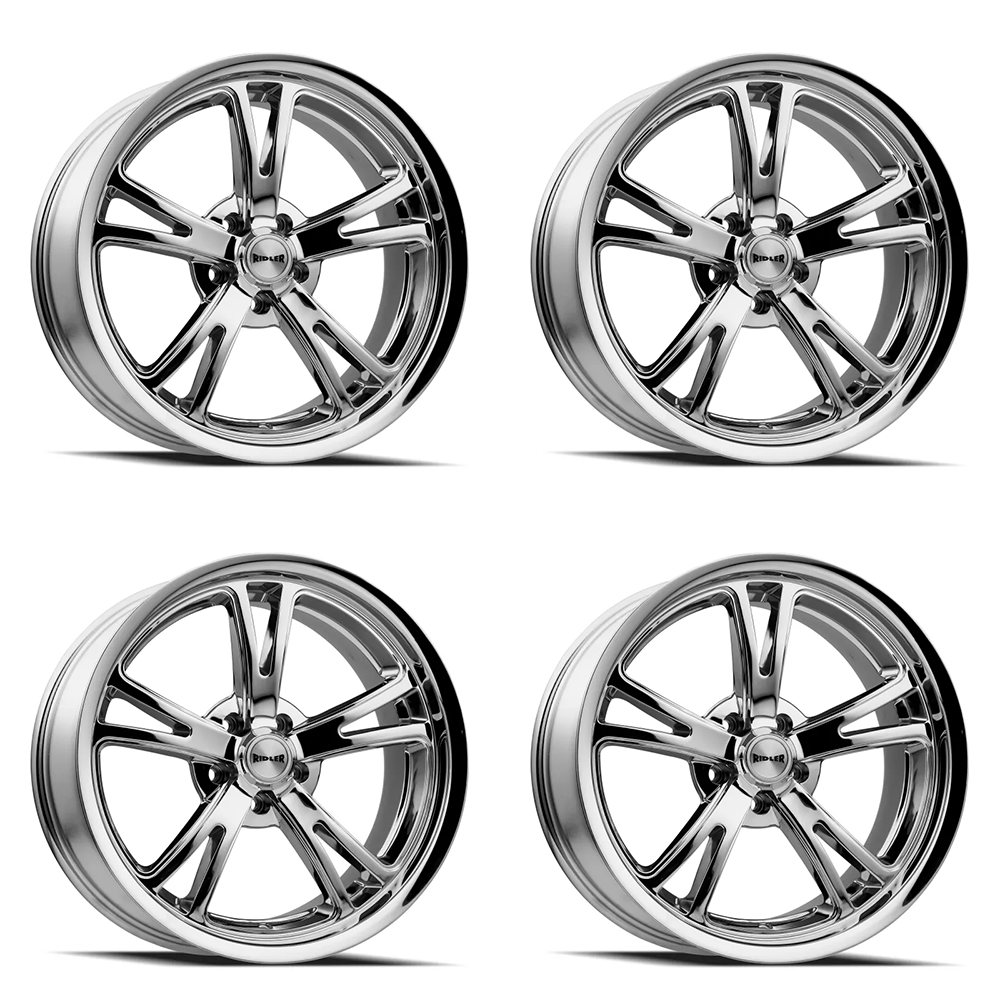(set of 4) Ridler Wheels 606 Chrome | 20x10" +0mm | 5x120.65mm Wheels