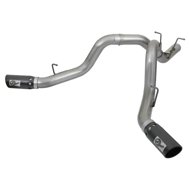 aFe Large Bore-HD 4in SS DPF-Back Exhaust | GM Duramax 15-19 (49-44086-B)