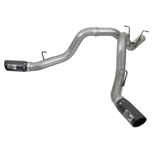 aFe Large Bore-HD 4in SS DPF-Back Exhaust | GM Duramax 15-19 (49-44086-B)