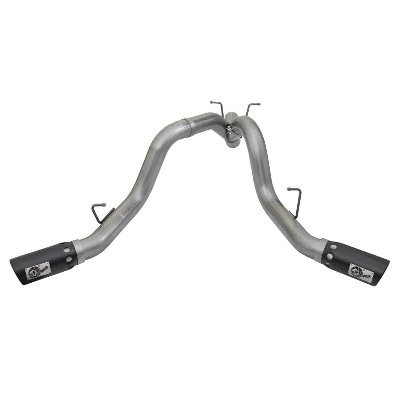 aFe Large Bore-HD 4in SS DPF-Back Exhaust | GM Duramax 15-19 (49-44086-B)