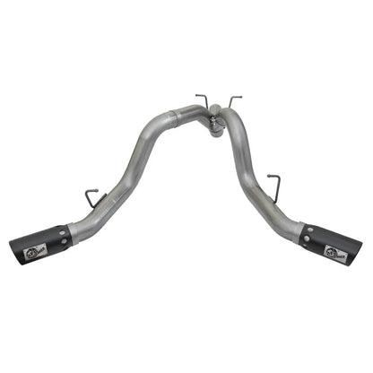 aFe Large Bore-HD 4in SS DPF-Back Exhaust | GM Duramax 15-19 (49-44086-B)