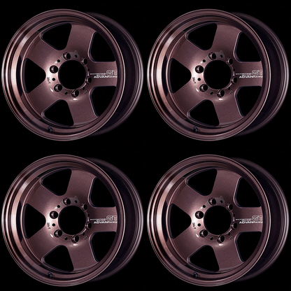 (set of 4) Advan GT Heavy Racing Copper Bronze | 17x8" +20mm | 6x139.7mm Wheel