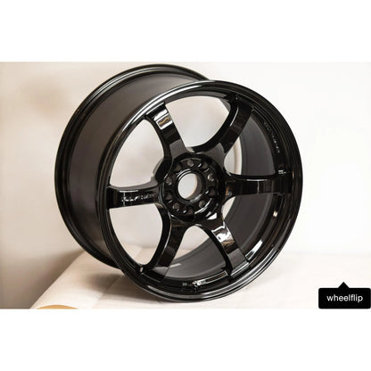 Gram Lights 57DR 18x9.5 +12 5x114.3 Glossy Black (SET)
