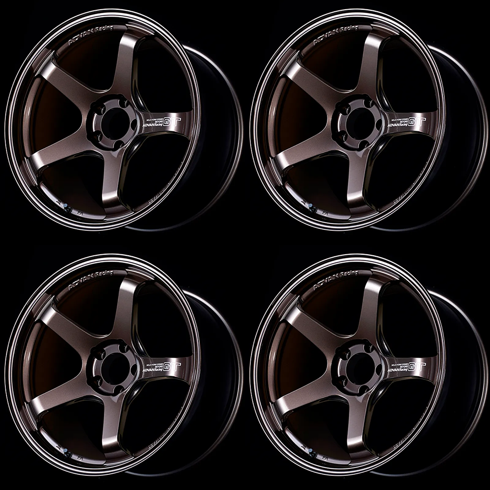 (set of 4) Advan GT Beyond Racing Copper Bronze | 18x11" +15mm | 5x114.3mm Wheel