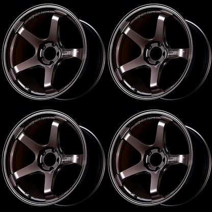 (set of 4) Advan GT Beyond Racing Copper Bronze | 18x11" +15mm | 5x114.3mm Wheel