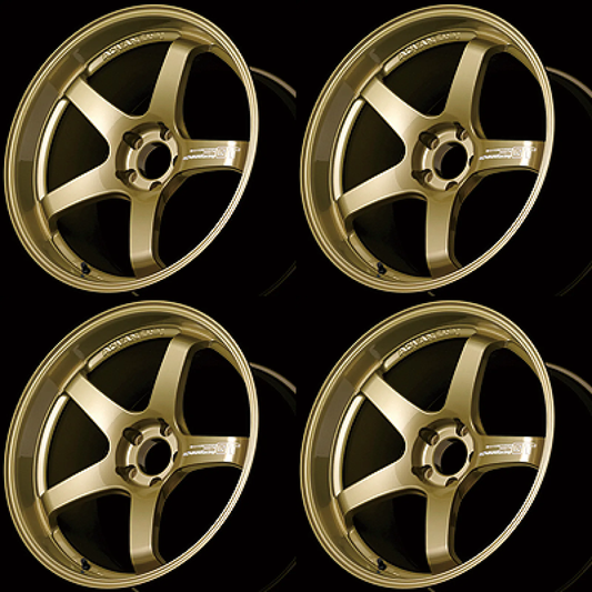 (set of 4) Advan GT Premium Version Racing Gold Metallic | 20x10" +35mm | 5x114.3mm Wheel