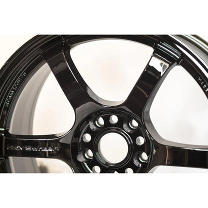 Gram Lights 57DR 18x9.5 +12 5x114.3 Glossy Black (SET)
