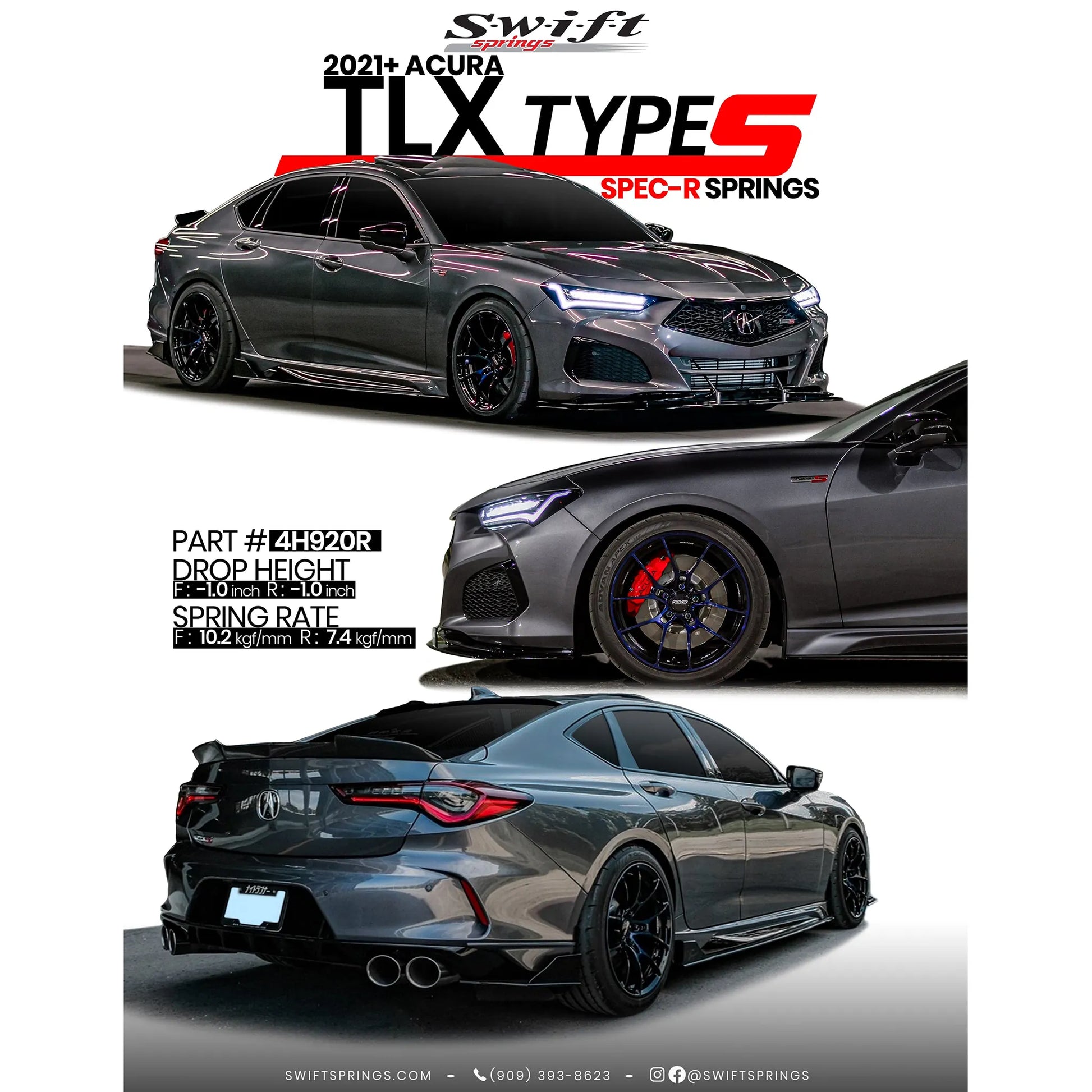 Swift Spec-R Lowering Springs for 2021+ Acura TLX Type S
