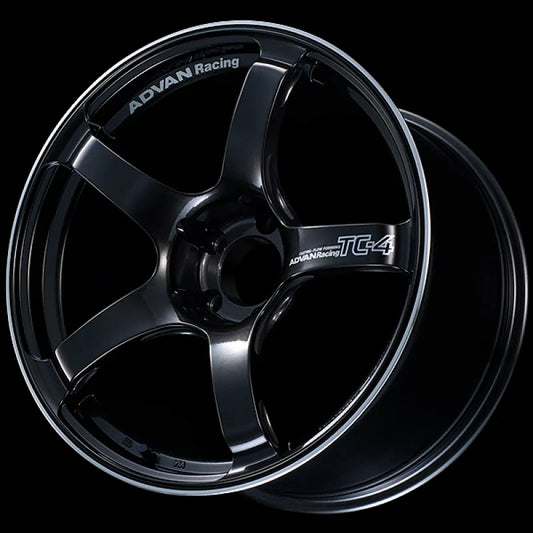 Advan TC4 Racing Black Gunmetallic/Ring | 18x9" +53mm | 5x120mm Wheel