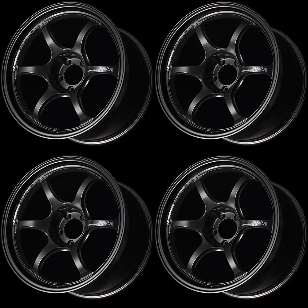 (set of 4) Advan RG-D2 for Truck Semi Gloss Black | 18x9" +0mm | 6x139.7mm Wheel