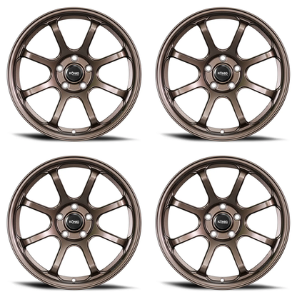 (set of 4) Konig F6SX Race Bronze | 17x10" +45mm | 5x114.3mm Wheel