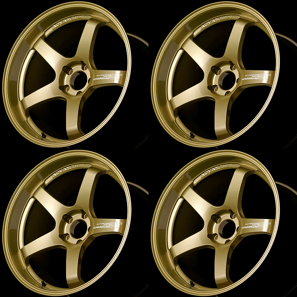 (set of 4) Advan GT Premium Version Racing Gold Metallic | 20x10.5" +24mm | 5x114.3mm Wheel