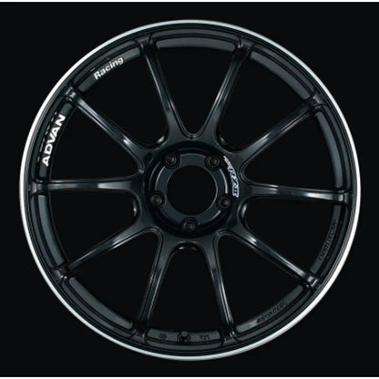 Advan RZII Racing Gloss Black/Ring | 17x8" +45mm | 5x114.3mm Wheel