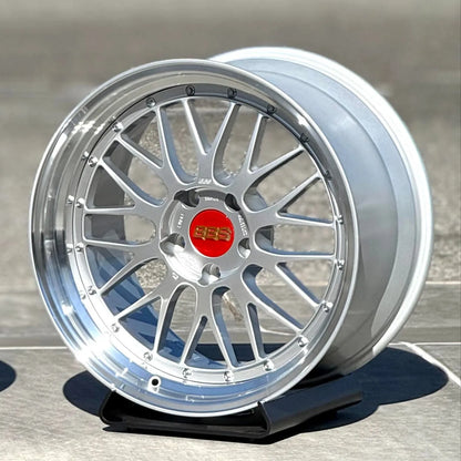 BBS LM 19x9.5 +22, 19x11 +37 5x120 Diamond Silver (SET)