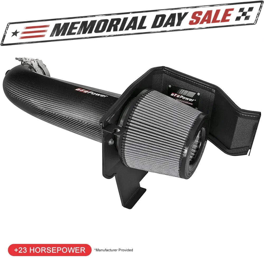 aFe Track Series CF Stage 2 Intake w/ Pro Dry S | Dodge Challenger V8 (11-18) (51-12162-C)