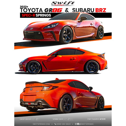 Swift Spec-R Lowering Springs for 2022+ Toyota GR86 (ZN8)