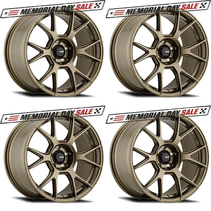 (set of 4) Konig Ampliform Gloss Bronze | 19x9.5" +25mm | 5x114.3mm Wheel