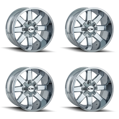 (set of 4) ION Wheels Type 141 Chrome | 20x9" +0mm | 8x170mm Wheels
