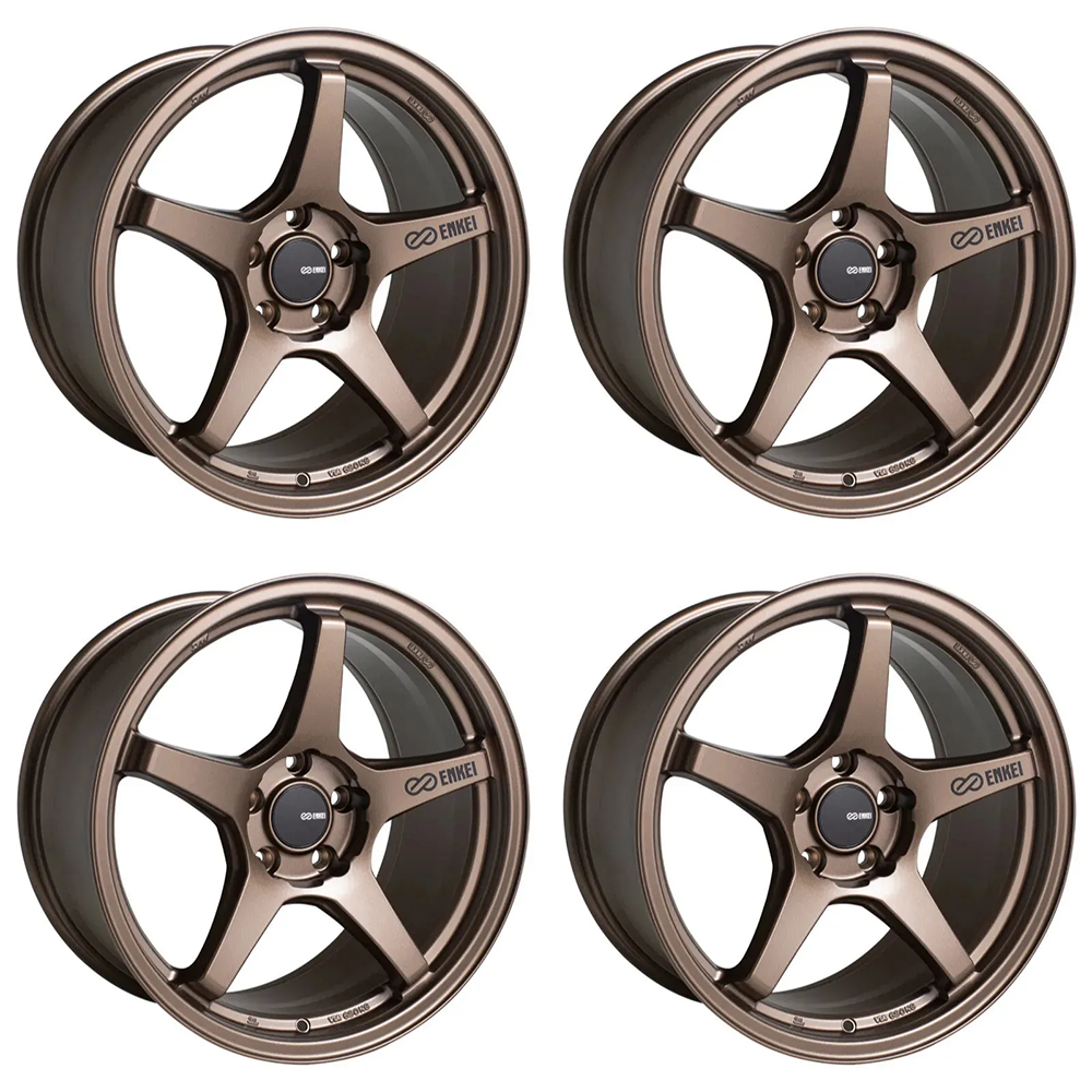 (set of 4) Enkei TS-5 Bronze | 18x8.5" +38mm | 5x114.3mm Wheels