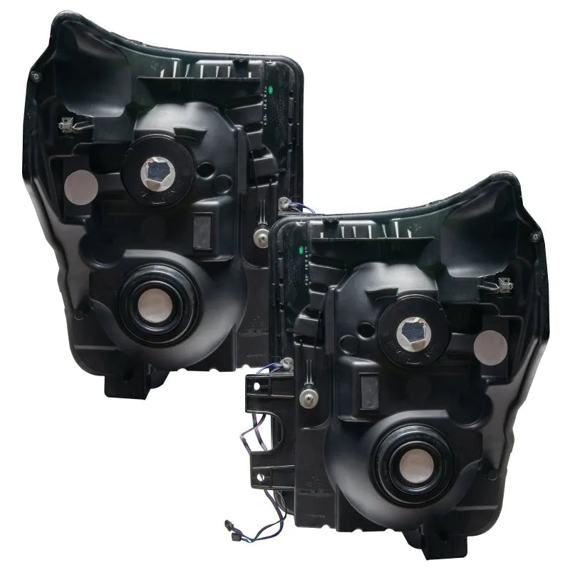 Oracle 11-16 Ford F250/350 LED HL - Black - ColorSHIFT w/ BC1 Controller | F-250/350 Super Duty (8159-335)