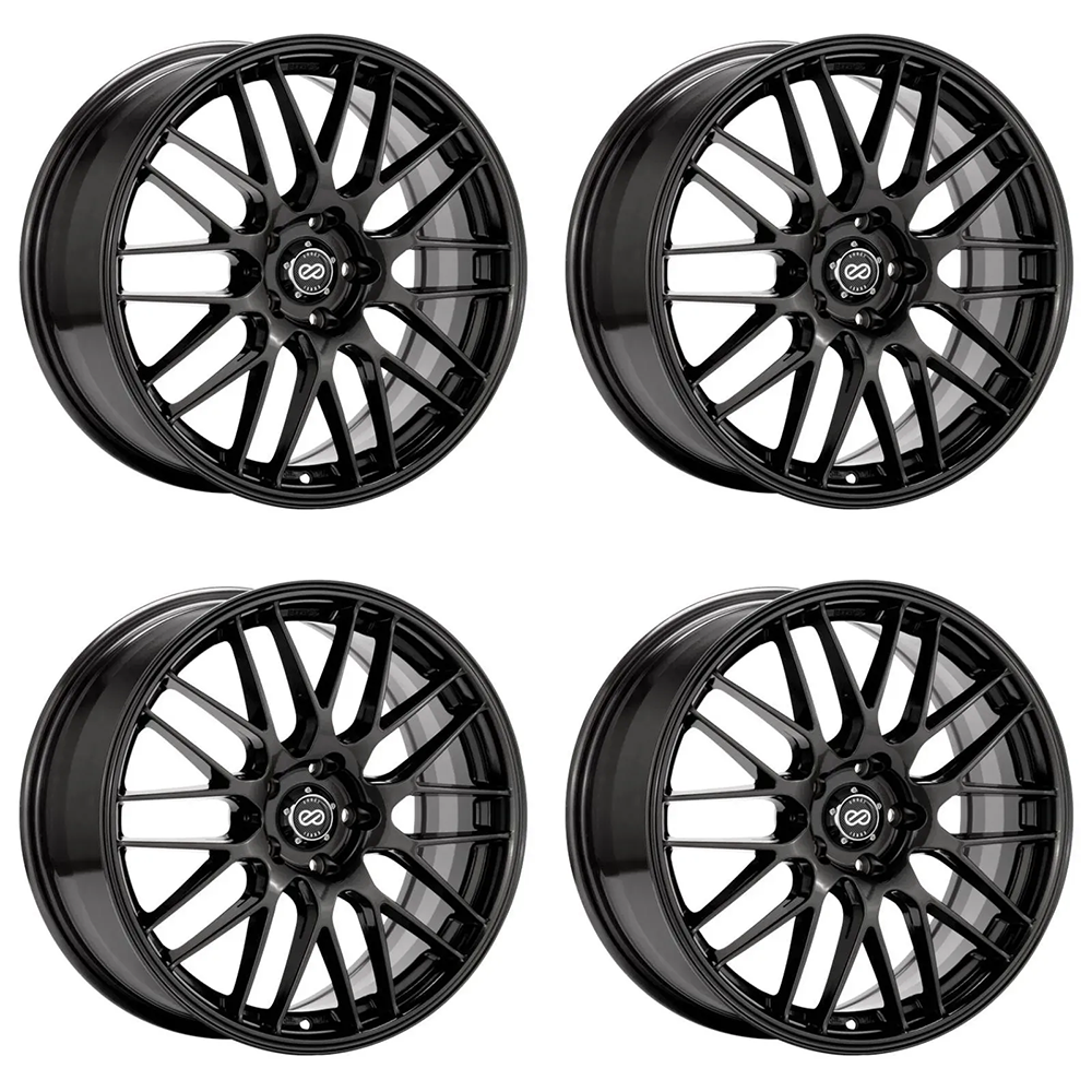 (set of 4) Enkei EKM3 Gunmetal | 17x7" +45mm | 5x114.3mm Wheels