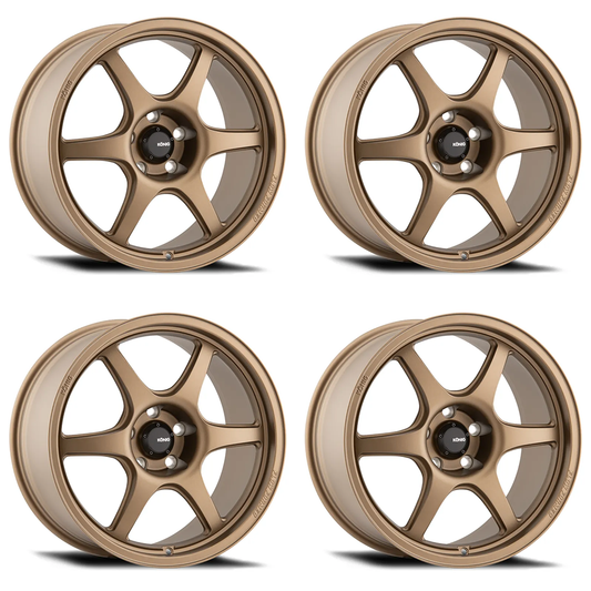 (set of 4) Konig Hexaform Matte Bronze | 15x9" +35mm | 4x100mm Wheel