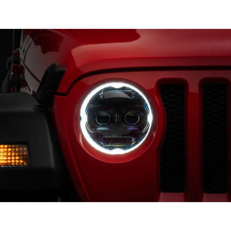 Raxiom 9-In Axial LED Headlights | Jeep Wrangler/J Gladiator (J171705)