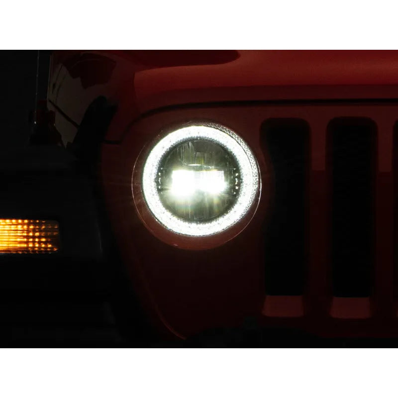 Raxiom 19-26 Jeep JL/JT Axial LED Headlights Black Housing / Clear Lens (J133763)