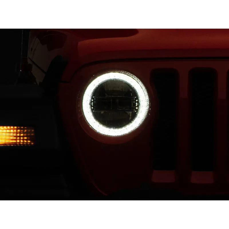 Raxiom 19-26 Jeep JL/JT Axial LED Headlights Black Housing / Clear Lens (J133763)