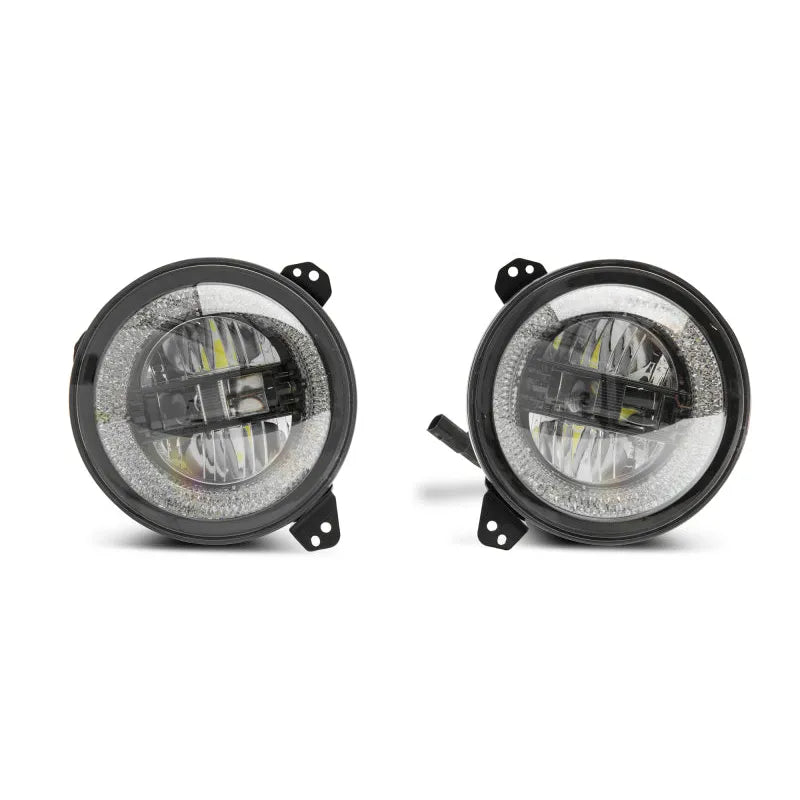 Raxiom 19-26 Jeep JL/JT Axial LED Headlights Black Housing / Clear Lens (J133763)