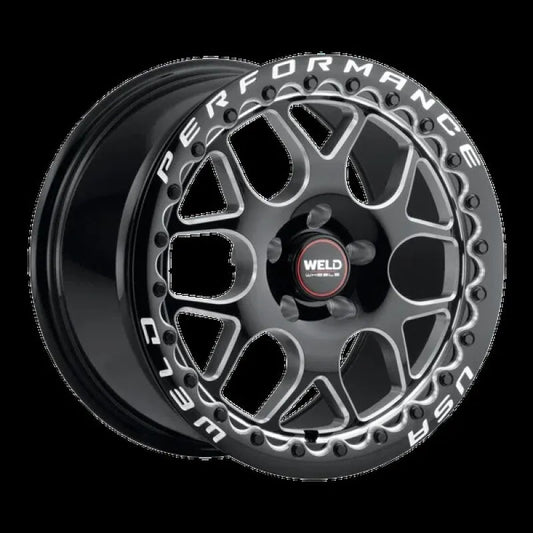 Weld Solana Beadlock Gloss Black Milled | 17x11" +0mm | 5x115mm Wheel