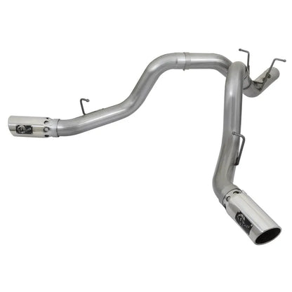 aFe Large Bore-HD 4in SS D&S Exhaust | GM Duramax V8-6.6L (17+) (49-44086-P)
