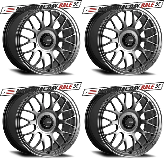 (set of 4) Konig MRK1 Hyper Carbon | 19x9" +42mm | 5x112mm Wheel
