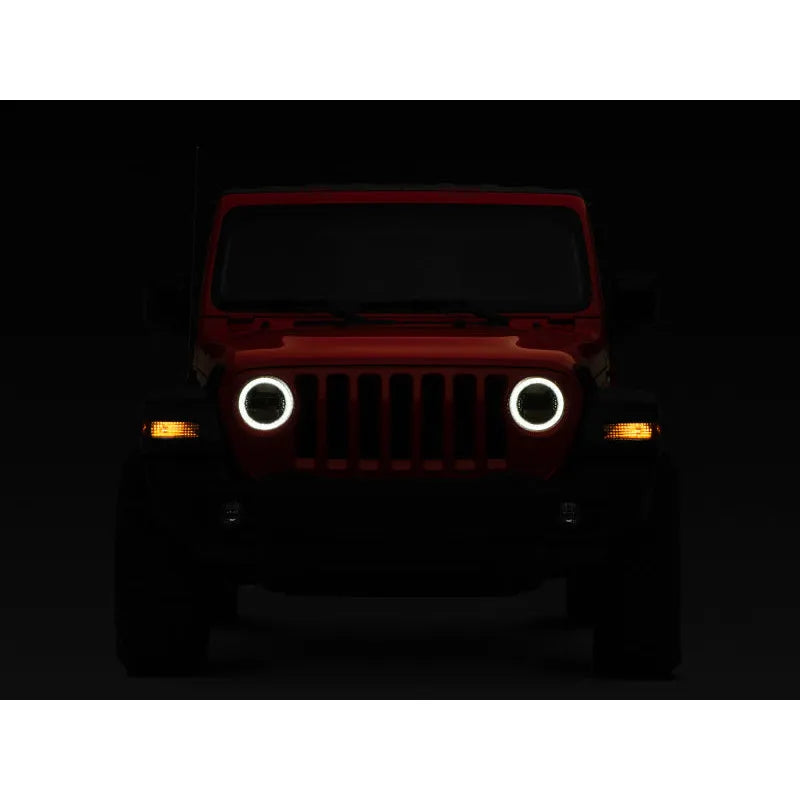 Raxiom 19-26 Jeep JL/JT Axial LED Headlights Black Housing / Clear Lens (J133763)