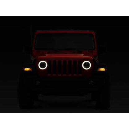 Raxiom 19-26 Jeep JL/JT Axial LED Headlights Black Housing / Clear Lens (J133763)