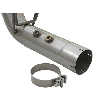 aFe Large Bore-HD 4in SS D&S Exhaust | GM Duramax V8-6.6L (17+) (49-44086-P)