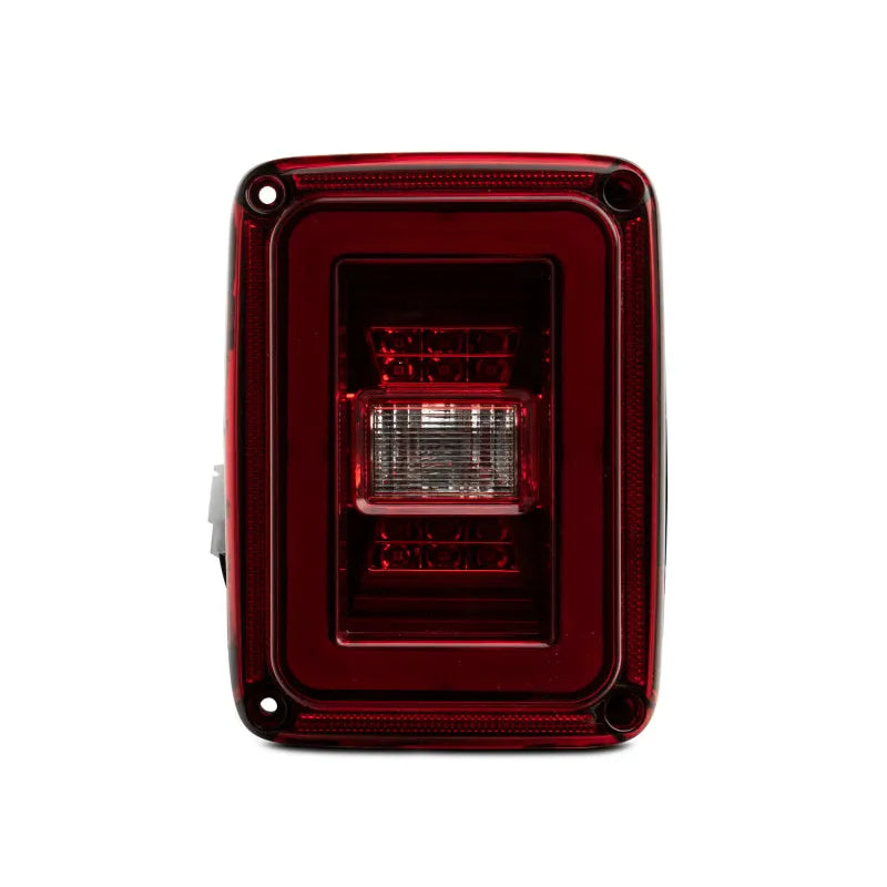 Raxiom JL Style LED Tail Lights Black Housing Red Lens Jeep Wrangler JK (J133626)