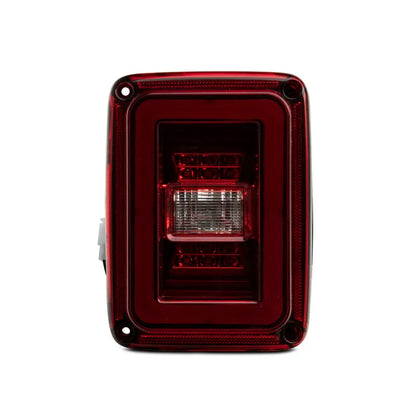 Raxiom JL Style LED Tail Lights Black Housing Red Lens Jeep Wrangler JK (J133626)