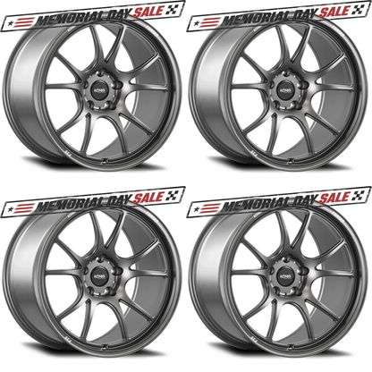 (set of 4) Konig F3S Satin Charcoal | 18x9.5" +25mm | 5x114.3mm Wheel