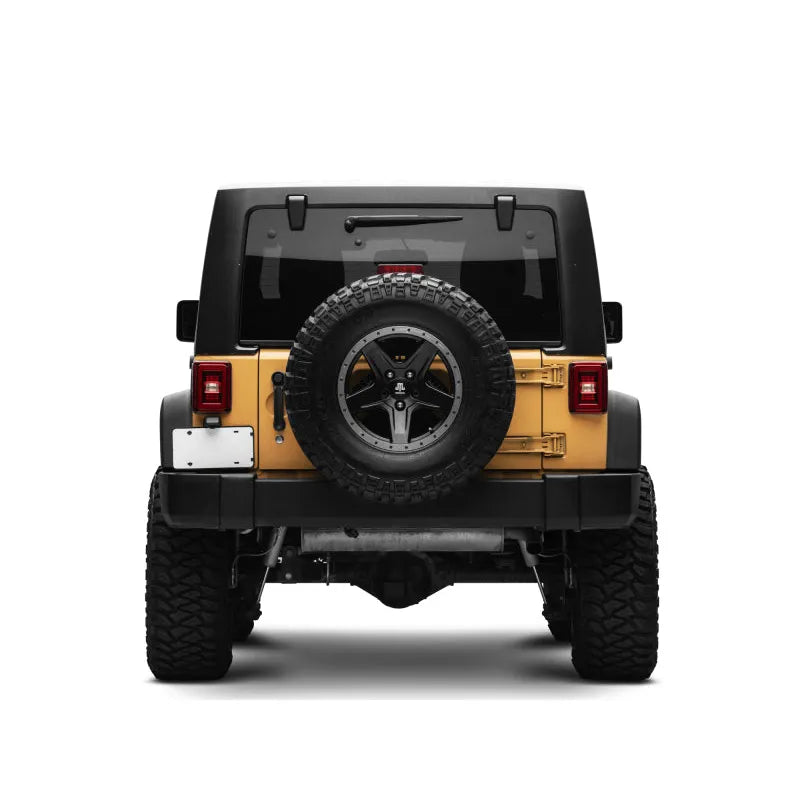 Raxiom JL Style LED Tail Lights Black Housing Red Lens Jeep Wrangler JK (J133626)