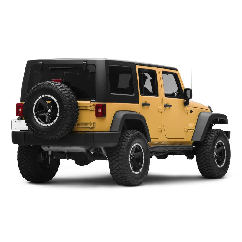 Raxiom JL Style LED Tail Lights Black Housing Red Lens Jeep Wrangler JK (J133626)