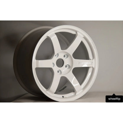 Volk Racing TE37 Saga S-Plus 18x9.5 +20, 18x10.5 +30 5x120 Dash White (SET)