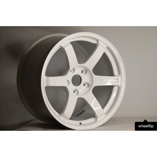 Volk Racing TE37 Saga S-Plus 18x9.5 +20, 18x10.5 +30 5x120 Dash White (SET)