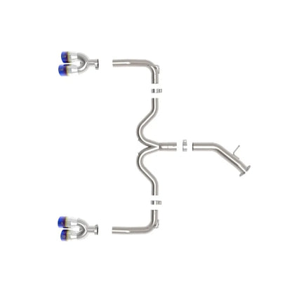 aFe 22-24 Kia Forte 1.6L SS Axle-Back Exhaust w/ Blue Tips | 2019-26 (49-37039-L)